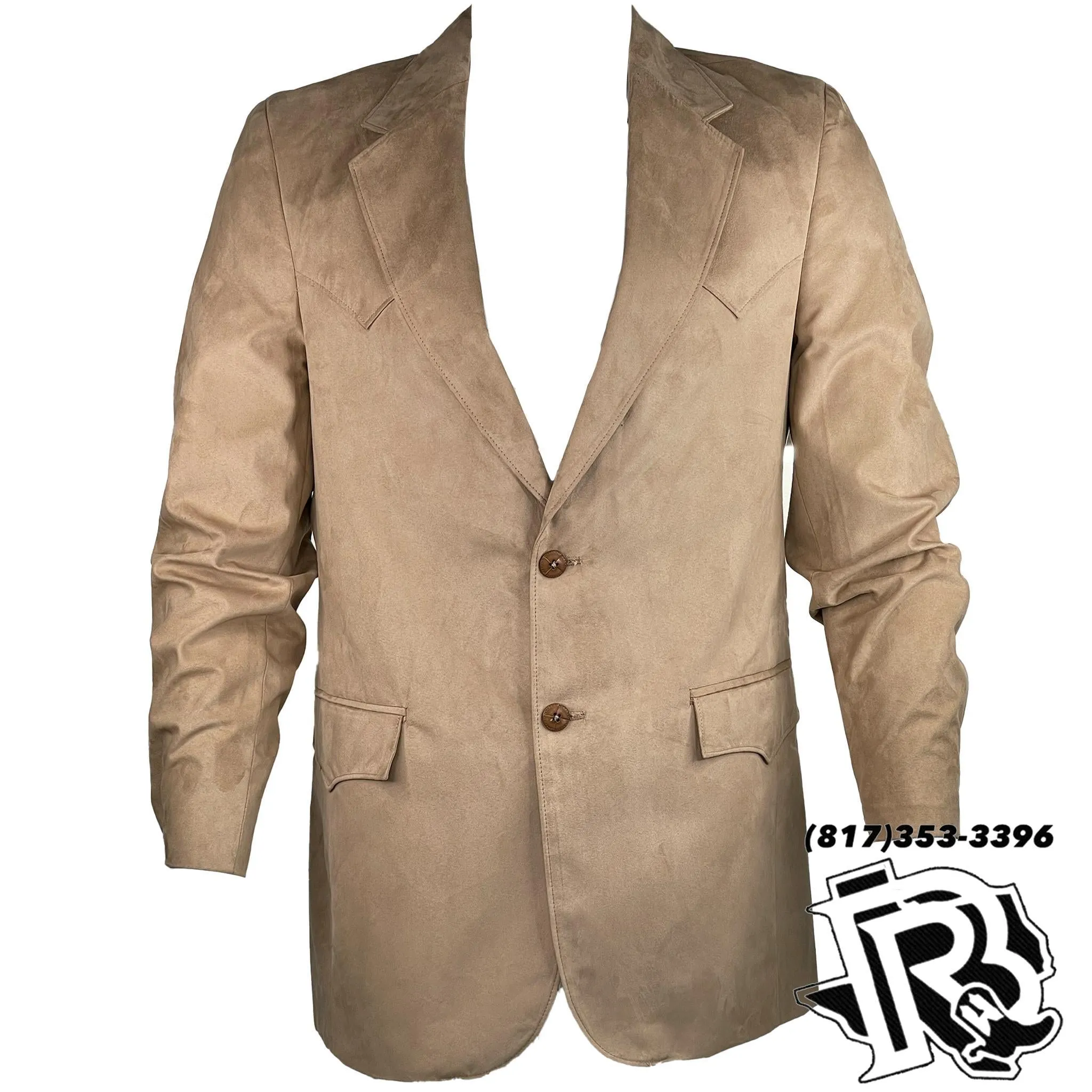 SPORT COAT | CAMEL MICROSUEDE WESTERN DESIGN