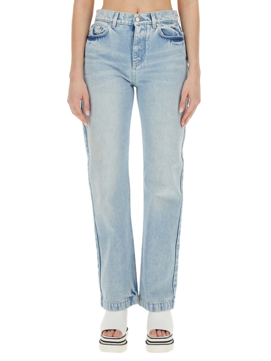 STELLA McCARTNEY    STRAIGHT LEG COTTON DENIM JEANS