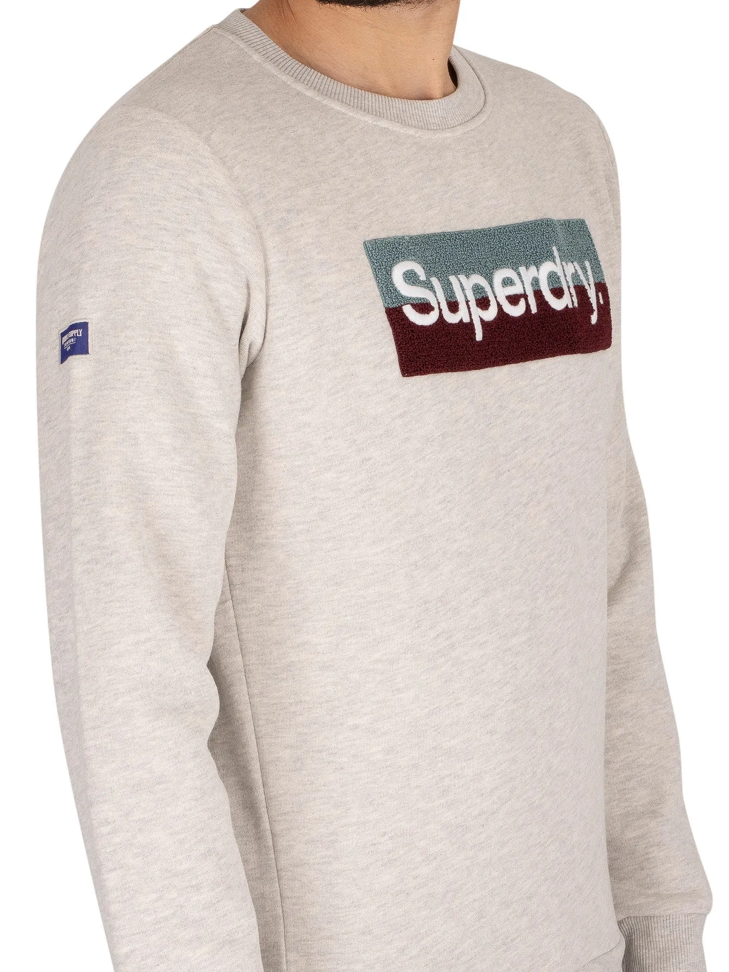 Superdry CL WORKWEAR CREW Men’-OFF WHITE MARL