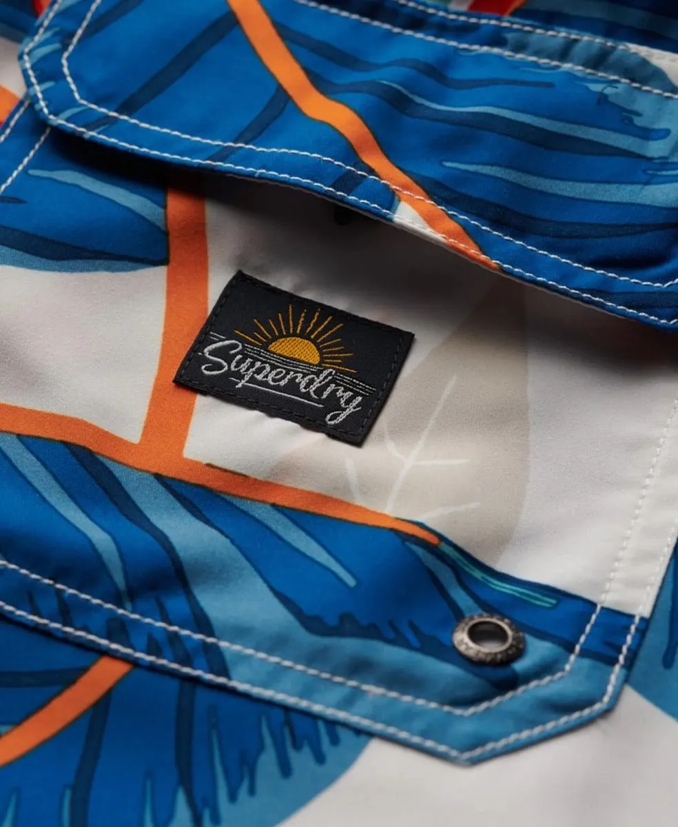 Superdry Hawaiian Print Swim Shorts Optic Paradise