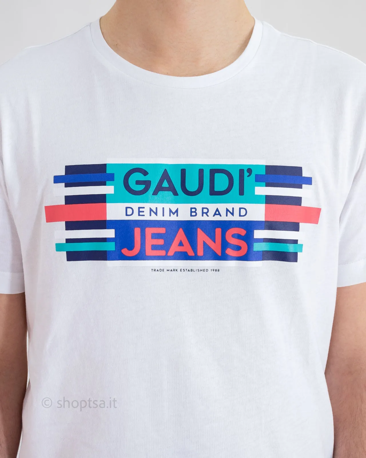 T-shirt cotone con logo – Gaudì