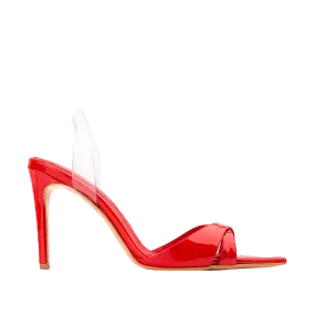 Thea Bloody Red Patent Leather Sandals