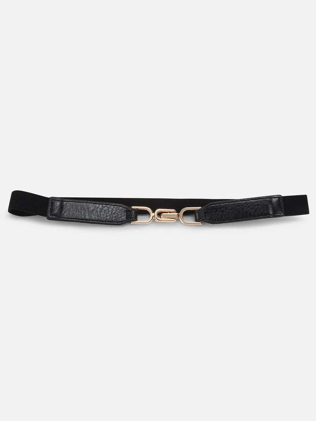 Thin Belt With Metal Leaf Buckle