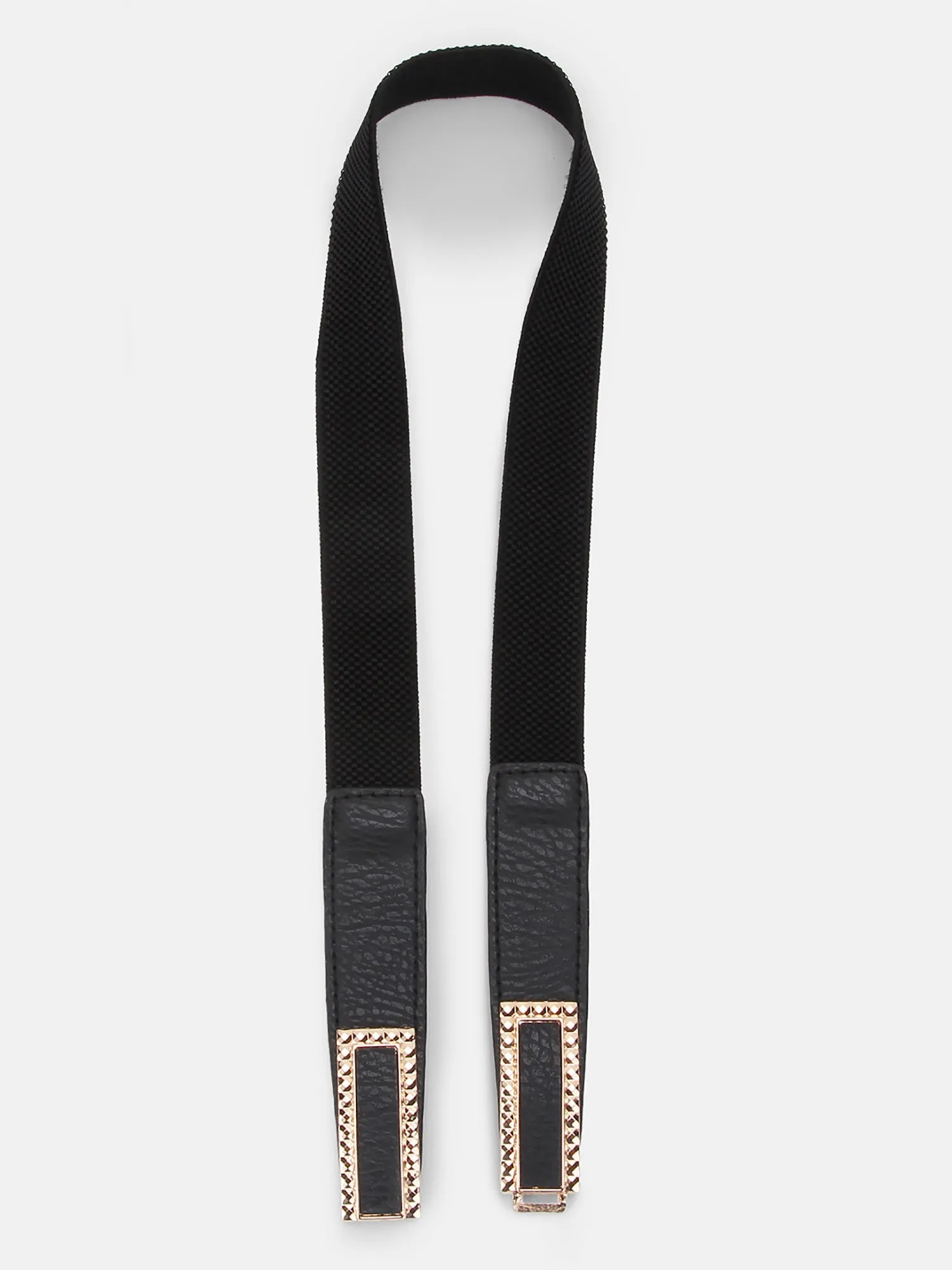 Thin Belt With Textured Buckle