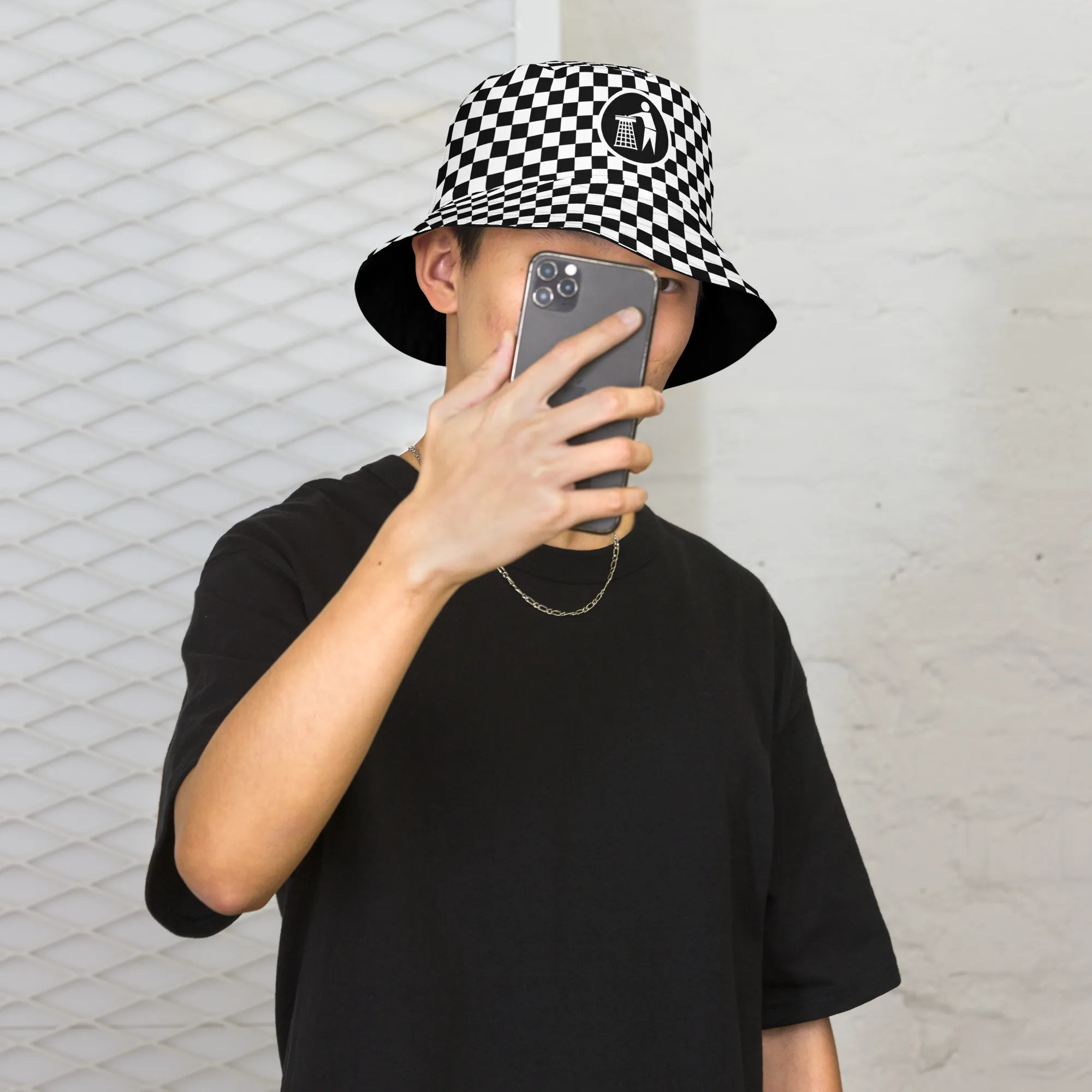 Tidy Chequered Bucket Hat