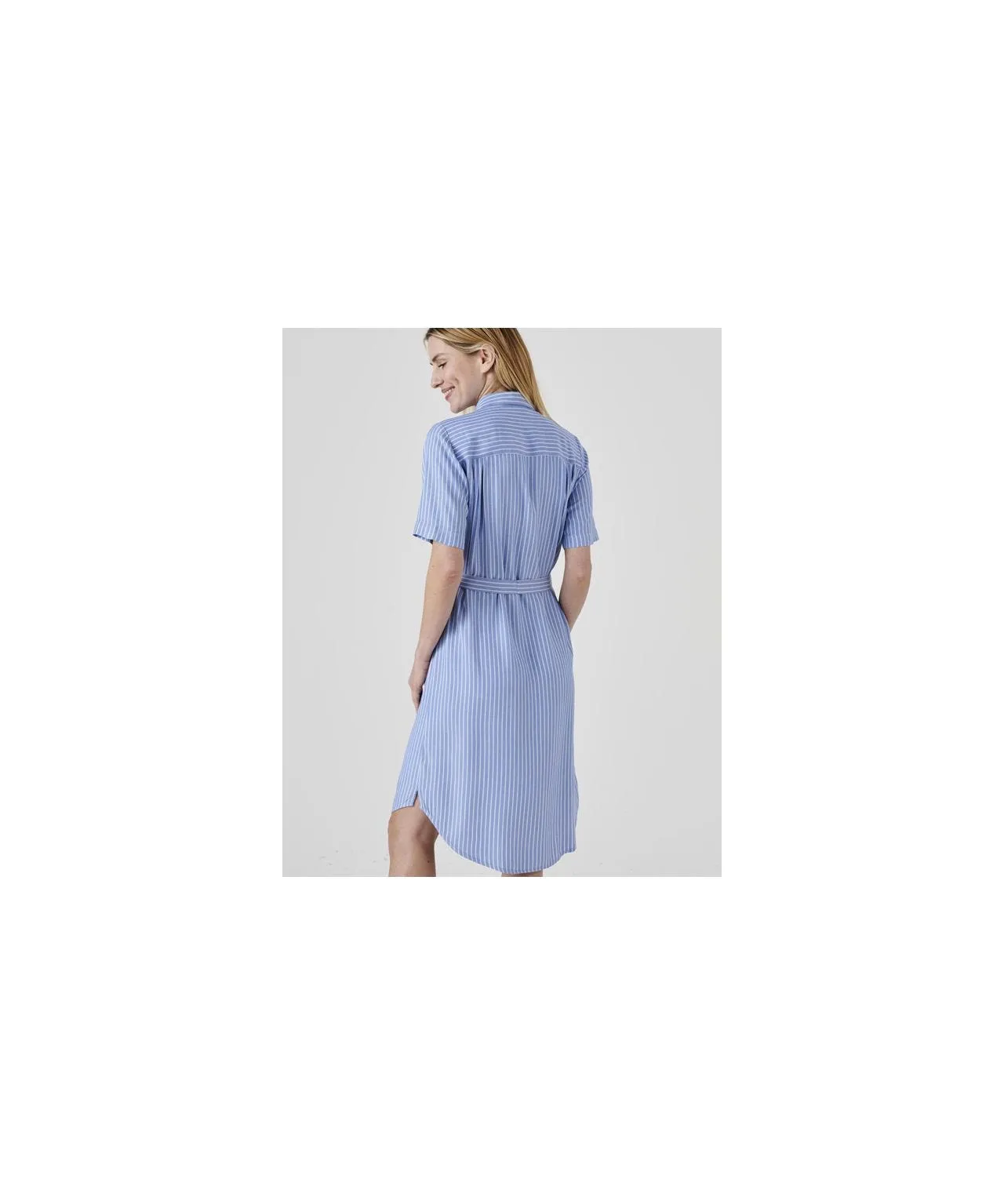 Tie Belt Shirt Dress