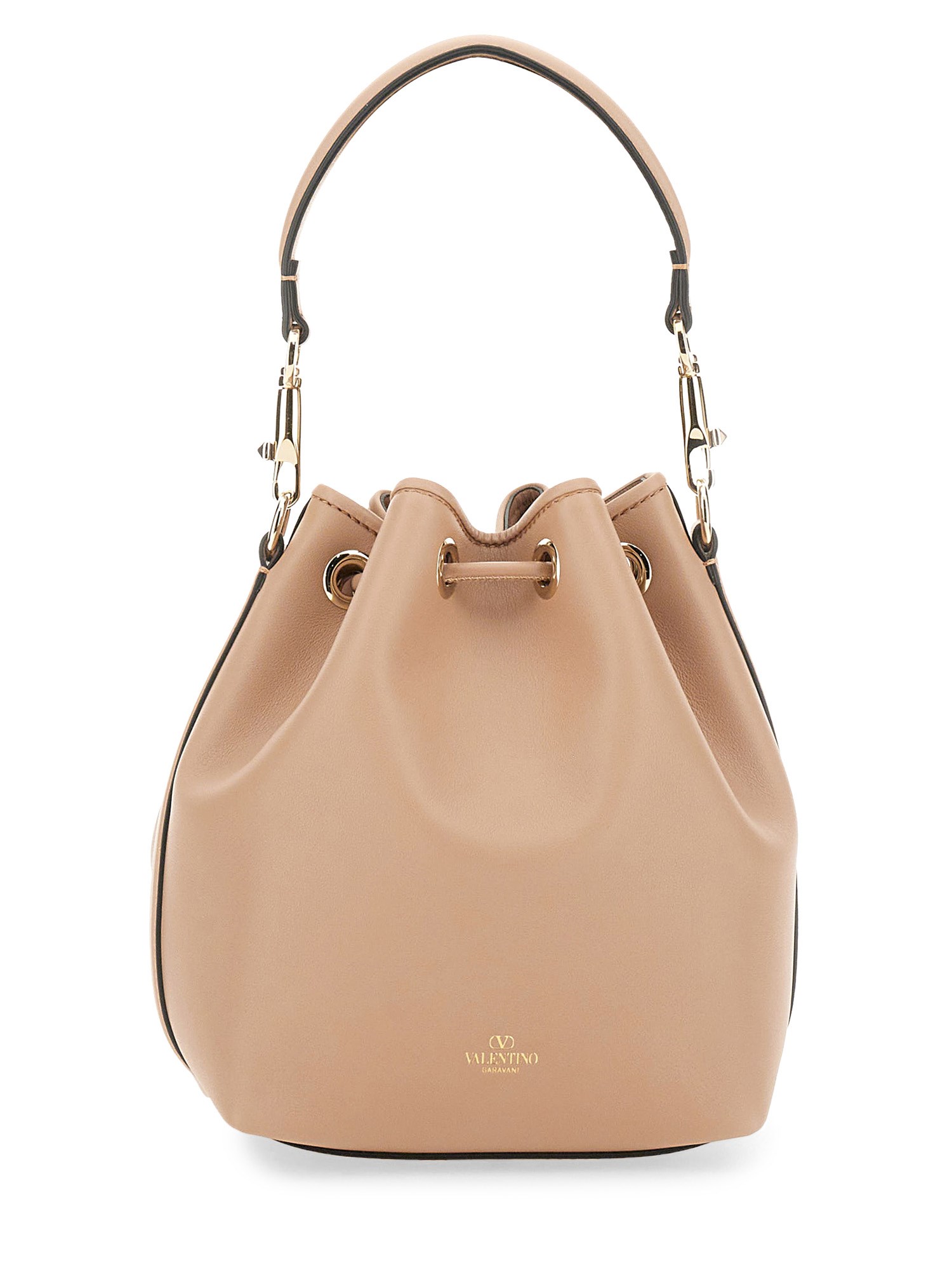 VALENTINO GARAVANI    CALFSKIN LOCO' BUCKET BAG