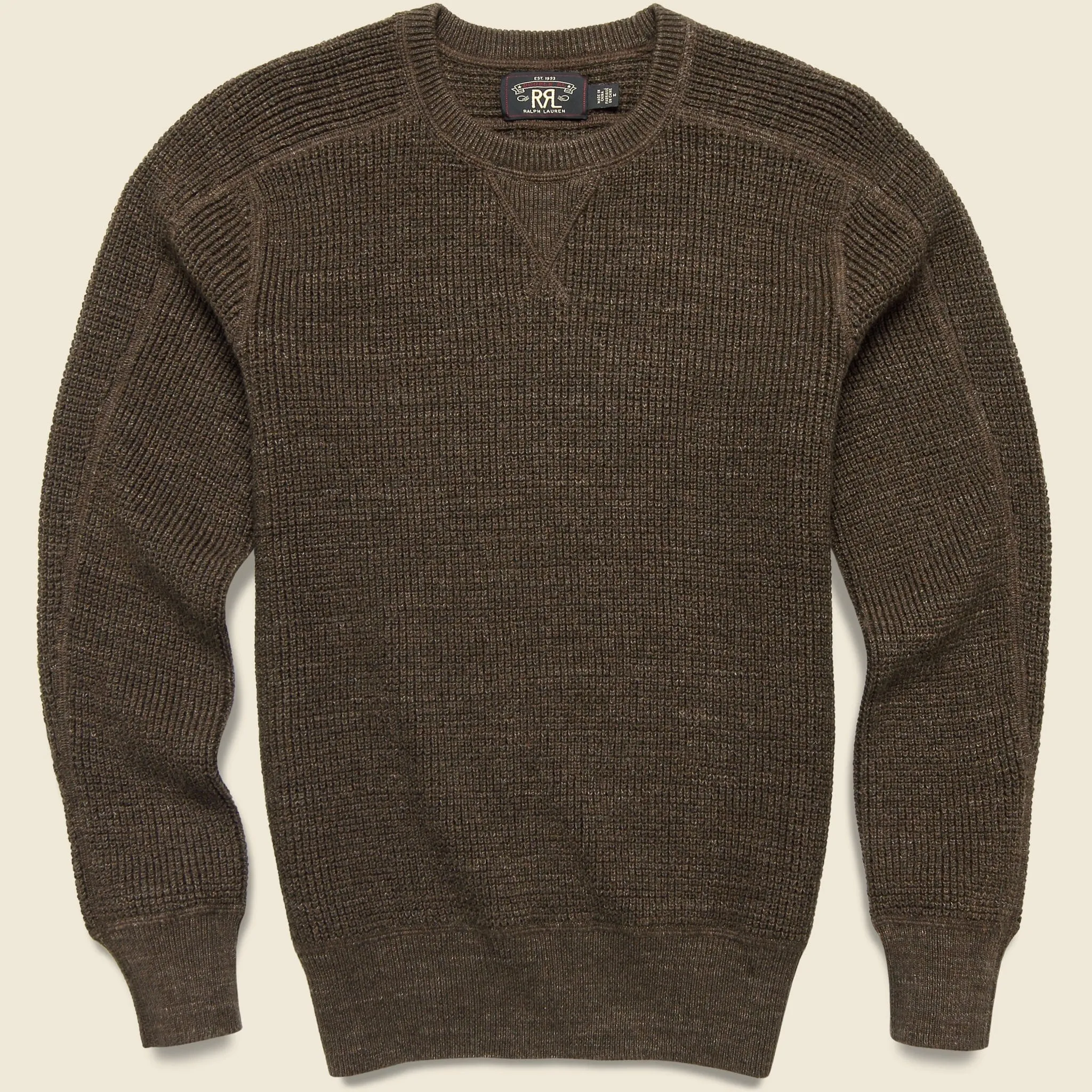 Waffle Knit Sweater - Olive