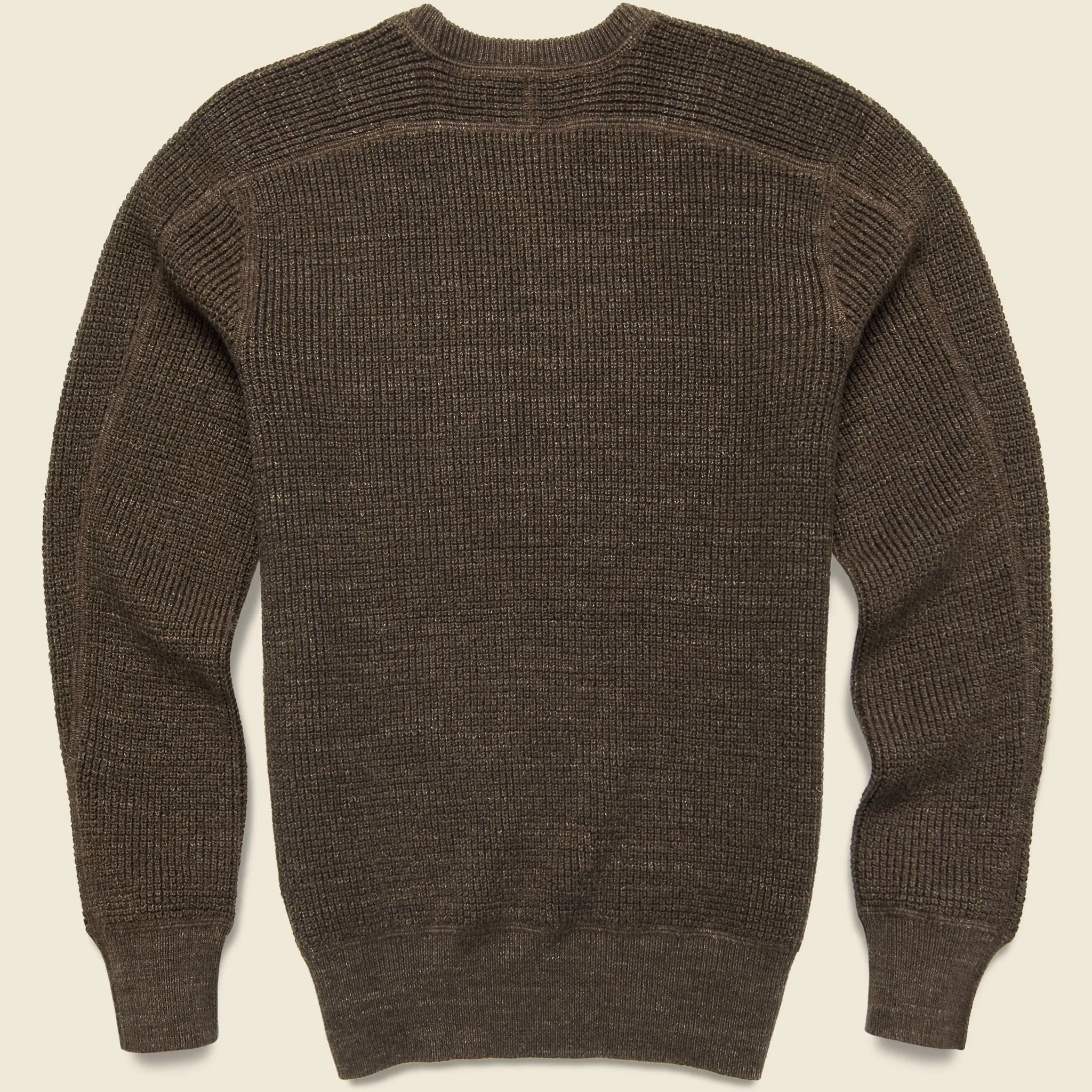 Waffle Knit Sweater - Olive