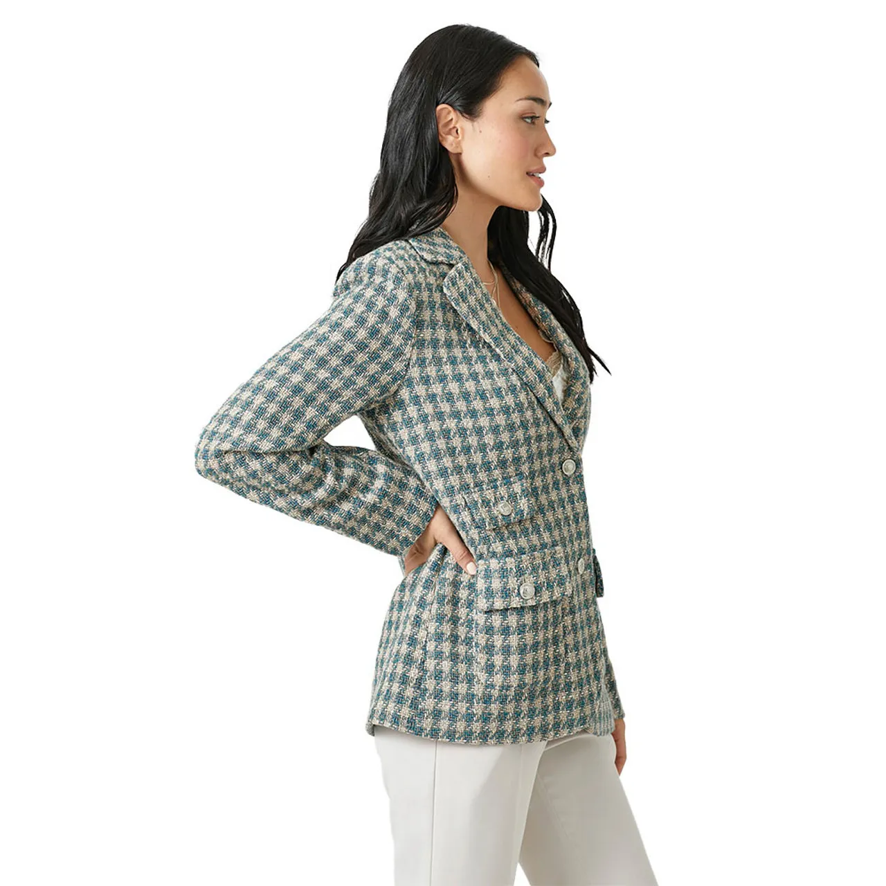 Women's Mystree Houndstooth Jacket Coat