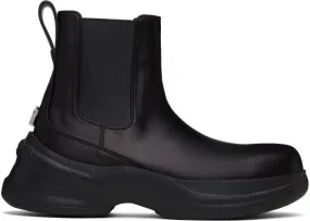 Wooyoungmi Black Leather Chelsea Boots