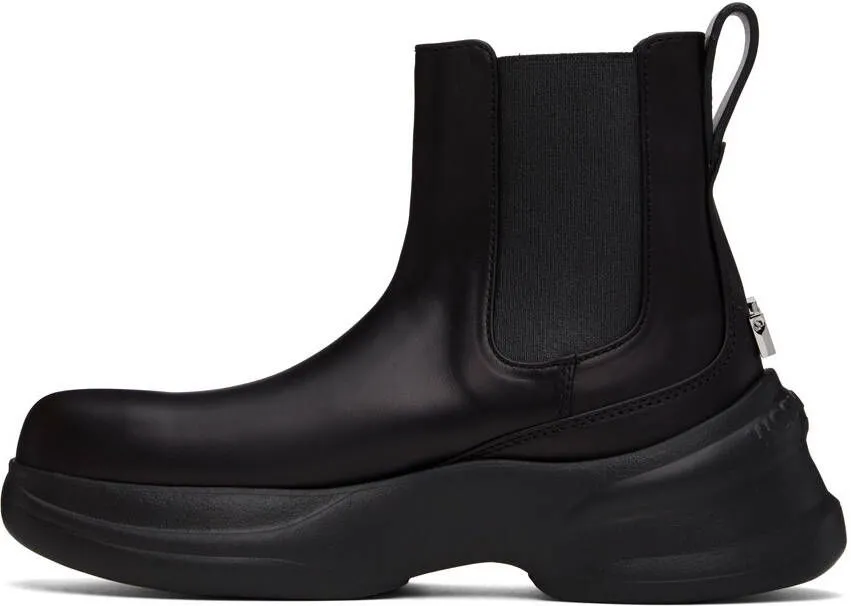 Wooyoungmi Black Leather Chelsea Boots