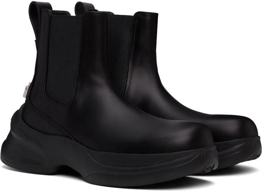 Wooyoungmi Black Leather Chelsea Boots